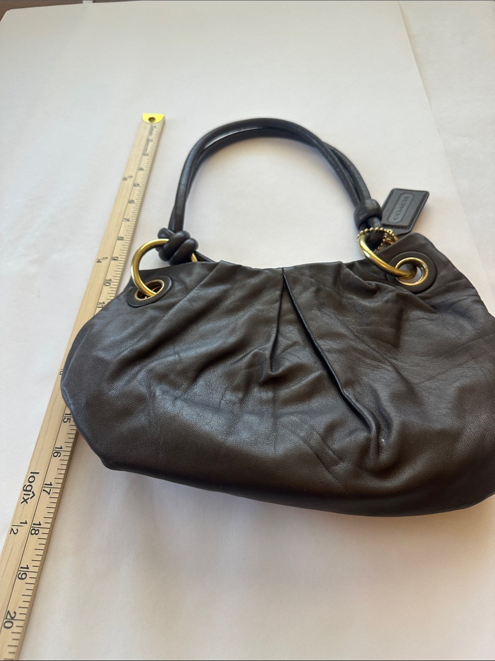Coach Ashley Medium Leather Hobo Bag - Picture 3 of 8